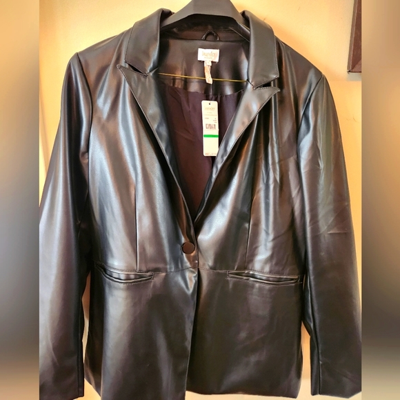 Laundry By Shelli Segal Jackets & Blazers - Faux leather blazer